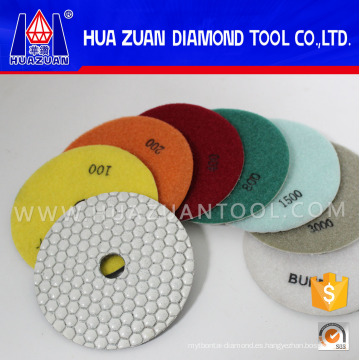 Molienda en seco 50 # -3000 # Hexagon Diamond Marble Polishing Pads